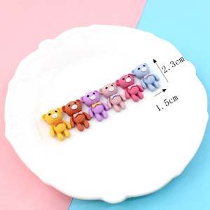 Ours mixte à dos plat en résine Cabochons embellissements <span class=keywords><strong>scrapbooking</strong></span> artisanat bricolage accessoires pour cheveux charmes pour la fabrication de bijoux - Product Image 3