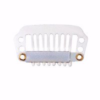 Perruques d'extension de cheveux, accessoires avec Clips et dos en silicone pour Extensions capillaires, outils, 28mm, 8 pièces