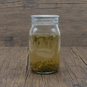 Capuchon à rabat en acier inoxydable de qualité alimentaire avec poignée avec tamis à couvercle en maille pour filtrer l'eau du thé adapté au pot Mason - Product Image 5