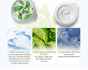 Etiqueta privada Manicouagan Glacier Mud Mask AMP Clay Series Limpieza profunda Té verde Control de aceite Anti-Acné Face Body Mask OEM - Product Image 2