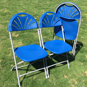 Chaise pliante en acier et plastique avec dossier en éventail et crochet métallique pour événements extérieurs, <span class=keywords><strong>location</strong></span> de mobilier commercial et hôtelier - Product Image 6