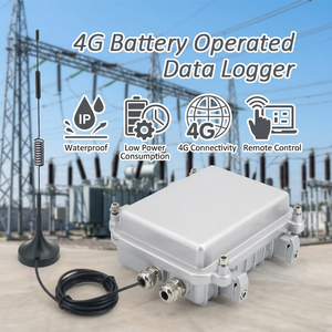 4G <b>Battery</b> <b>Operated</b> Data Logger Silver Metal Waterproof IP67 No Display Remote Control Low Power Consumption OEM RS485 UDP/TCP - Product Image 1