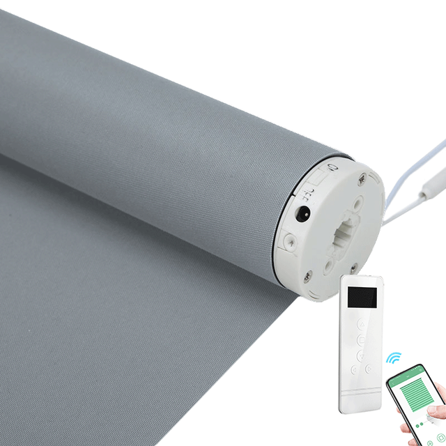 Blackout Motorized Fully Sealed Cover Roller Blinds With Side Channel Roller Blinds Window Curtains
