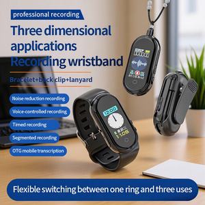 Gravador de Voz MP3 USB em Forma de Pulseira com Redução de Ruído Dispositivo de Áudio Vestível - Product Image 5