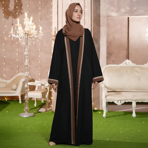 ชุดอาบายาสำหรับผู้หญิงเสื้อผ้าอิสลามชุดมุสลิมดีไซน์ใหม่ - Product Image 1