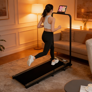 Tapis de marche compact le plus vendu pour la maison, avec écran LED et inclinaison, idéal à placer sous le bureau - Product Image 4