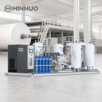 Générateur d'oxygène PSA MINNUO pour l'industrie de la pâte à papier, équipement de production d'oxygène sur site pour le blanchiment de la pâte