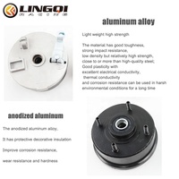 LING QI Plaque de frein à tambour avant arrière de moto 50 110 150 Pad Shoe Wheel Hub Disc Core pour ATV Quad Buggy Pit Dirt Bike Go Kart