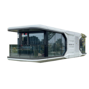 Maison bulle préfabriquée, design moderne elliptique, utilisation hôtelière, matériau en panneaux sandwich - Product Image 4