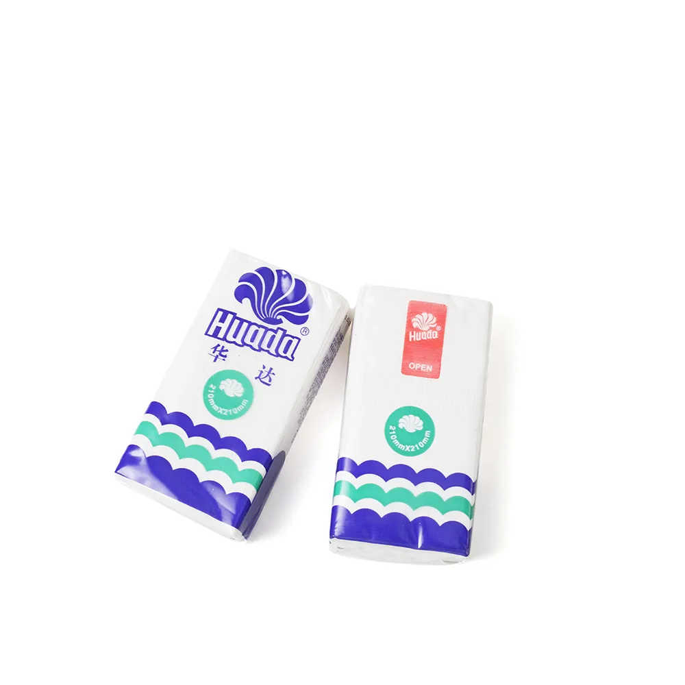 Fazzoletti tascabili in polpa di bambù tessuto viso in cotone morbido produttore di carta e fazzoletto stampato personalizzato fazzoletto