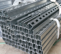 Supports d'accessoires en acier peint pour section C, alliage zinc-aluminium-magnésium, marque Shunlide, modèle 41x41, épaisseur 2,5 mm