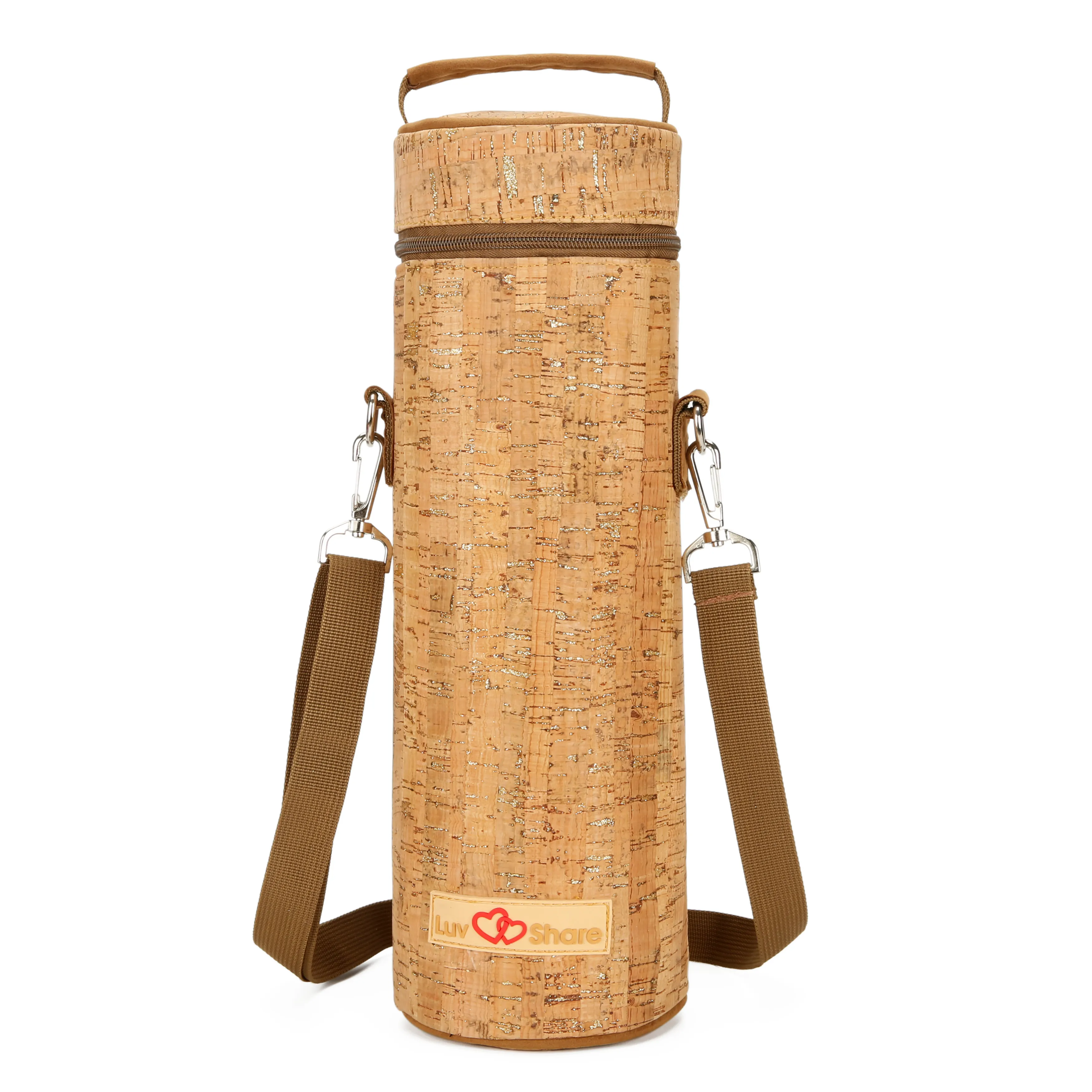 Eco Friendly sughero Wine Cooler Bag isolante termico 1 portabottiglie da Picnic borsa per il ghiaccio