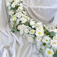 Magnifique chemin de table blanc pour mariage, longueur et couleur personnalisables, décoration de fête, nouvel an, Saint-Valentin, Pâques, fête des mères