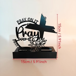 Porte-bougie en métal, pots à bougies, centre <span class=keywords><strong>de</strong></span> table, souvenirs <span class=keywords><strong>de</strong></span> mariage pour invités, <span class=keywords><strong>chandelier</strong></span> en métal avec croix <span class=keywords><strong>de</strong></span> prière chrétienne - Product Image 1