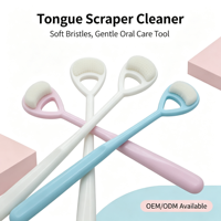 Grattoir à langue double face, brosse douce pour le nettoyage de la langue, pour les soins bucco-dentaires quotidiens
