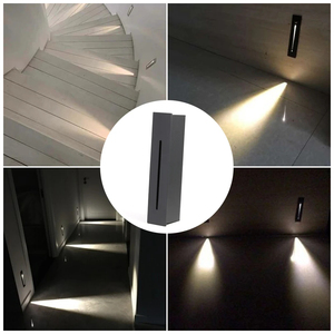 3W Indoor Outdoor HA CONDOTTO LA Lampada Da <span class=keywords><strong>Parete</strong></span> Ribalta In Alluminio Da Incasso <span class=keywords><strong>A</strong></span> <span class=keywords><strong>Parete</strong></span> Ad Angolo Del Corridoio All'aperto Passo Luce Scale - Product Image 6