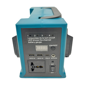 Alimentation portable mobile pour camping en plein air 330W LED, convertisseur 21V vers AC 220V, batterie lithium-ion, USB DC5V/12V - Product Image 4