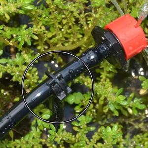 Support capillaire de type C 47 mm pour irrigation goutte à goutte, tige de fixation en plastique noir à insérer dans le sol pour micro-irrigation de jardin - Product Image 3