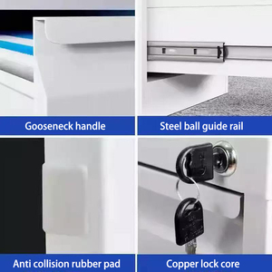 Archivador Vertical de Acero Moderno para Oficina en Casa, Archivador Metálico de Alta Calidad con 3 Cajones para Uso Escolar y de Almacén - Product Image 5