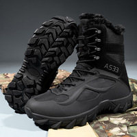 Bottes tactiques d'extérieur épaisses et chaudes, pour le camping hors route, l'aventure, la randonnée, nouvelle collection, doublure polaire, style militaire, tige en KPU