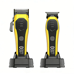 Kit de toilettage pour homme rechargeable professionnel, <span class=keywords><strong>tondeuse</strong></span> à <span class=keywords><strong>cheveux</strong></span> électrique, outil de barbier multifonctionnel pour le toilettage quotidien - Product Image 4