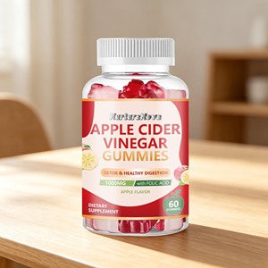 Gomitas de Vinagre de Sidra de Manzana con Sabor a Manzana, 60 Piezas, Suplemento Dietético Masticable con Ácido Fólico <span class=keywords><strong>para</strong></span> Uso Diario - Product Image 5