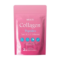 Poudre de collagène hydrolysé JBY, types I, III, V, X, avec acide hyaluronique, biotine, vitamine C, poudre de collagène multi-peptides