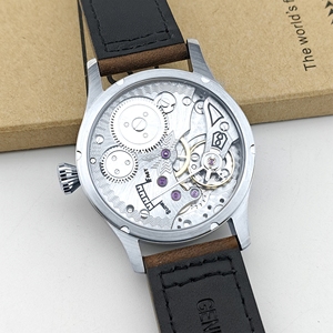 Relojes de Lujo de 42 mm con Esfera Estéril Semiautomática, Movimiento <span class=keywords><strong>Seagull</strong></span> ST3621 de Cuerda Manual, Cristal de Zafiro, Logotipo Personalizado, Relojes para Hombre Originales - Product Image 5