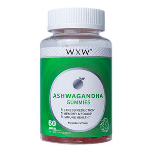 Gummies à l'ashwagandha de qualité supérieure, complément végétalien pour soulager le stress, soutenir l'humeur et réduire l'anxiété, bonbons gélifiés - Product Image 1