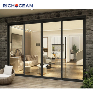 RICHOCEAN Foshan Fabricant de portes coulissantes intérieures à bas prix, portes coulissantes en verre et aluminium pour les pièces - Product Image 6