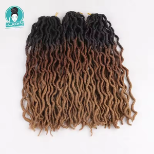 Extensiones de Cabello de Fibra de Proteína, Trenzas Suaves de Crochet de 20 Pulgadas y 24 Raíces, Estilo Gypsy Locs, Doble Trama a Máquina para Cabello Rizado, 9 Piezas/Paquete, 6-9 Paquetes - Product Image 3