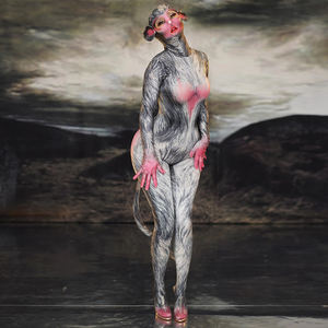 Sexy Spandex Singe Cosplay Costumes Lady Full Cover Jumpsuit Femmes Club Danse Justaucorps Festival Outfit Performance Body - Product Image 2