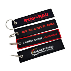 Porte-clés personnalisé brodé sur mesure avec logo brodé, porte-clés tissé personnalisé - Product Image 2