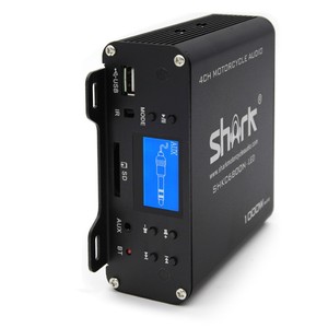 <span class=keywords><strong>Amplificatore</strong></span> Esterno SHARK per Moto a <span class=keywords><strong>4</strong></span> <span class=keywords><strong>Canali</strong></span> ad Alta Potenza con Supporto Bluetooth AUX/USB/SD, Compatibile con OLIVER, 12V, Ampia Frequenza - Product Image 3