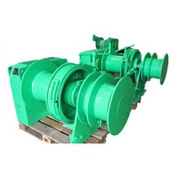 Treuil de tirage d'ancre électrique hydraulique marin 220KN pour fournisseur maritime, treuil à double ancre
