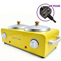 Chauffe-cire double pot 200W 500ml x2 avec contrôle de température indépendant, machine à épiler pour salon, OEM ODM