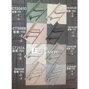 Azulejo de rodapié de porcelana de cuerpo completo de 100x200mm <span class=keywords><strong>blanco</strong></span> gris Beige negro amarillo verde azulejo de rodapié de buena calidad - Product Image 4