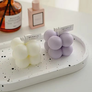 Candele Profumate in Cera di Soia Mini Bubble all'Ingrosso per Regali di Nozze, Trasparenti con Confezione in Scatola Trasparente - Product Image 4