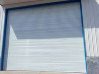 Porte de garage automatique à enroulement en aluminium, coupe-vent et insonorisée