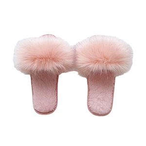 Women's Furry Plush for Light Weight Breathable Rubber Sole Cute Design Winter <b>Summer</b> Warm Indoor Shoes - Product Image 1