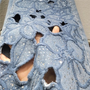 Nouveau jean <span class=keywords><strong>femme</strong></span> printemps/été 2026, style français, élégant, polyvalent, broderie florale ajourée, séchage rapide - Product Image 4