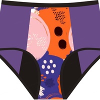 LYNMISS Marque Privée LY757 Culottes Menstruelles d'Été Douces pour Femmes, Grande Taille, Respirantes, en Coton et Spandex, Taille Haute, Hygiéniques