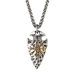 Collier avec pendentif flèche en acier inoxydable pour hommes, symbole de boussole viking, bijoux à la mode, cadeau - Product Image 5