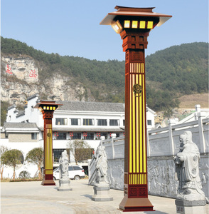 Lámpara de Jardín LED para Exteriores, Poste de Metal Rojo y Blanco con Pantalla de Vidrio, 2700K Blanco Cálido, IP66, AC 220V, Sensor de Movimiento, Energía Solar, Semi Empotrada - Product Image 5