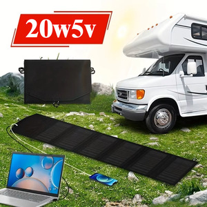 Lan Aoyue Portable Foldable Solar Panel 20W 5V <b>USB</b> Charger For Outdoor Camping Hiking - Product Image 1