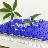 Vente en gros d'ampoules en verre ambré transparent vides de 2ml 3ml 5ml 6ml 7ml 8ml 10ml flacons pour injection bouchon d'étanchéité pour sérum de soin de la peau