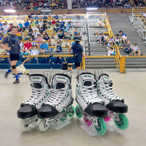 Patines de Hockey en Línea de Alta Calidad 2025, Nuevo Diseño Modelo Estadounidense, Patines de Hockey en Línea PP con Ruedas de Plástico PU Ajustables, Ruedas de Aleación - Product Image 5