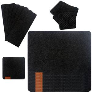 Heat Insulation <b>Red</b> Felt Cup Pad Table Mat Table Cover Extra-large Mouse Pad 3mm Thick Non-slip Pad Minimalist Modern Design - Product Image 2