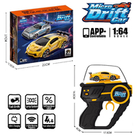 Drift-Auto RC Mini 1/64 Ferngesteuertes Drift-Auto Wiederaufladbar APP-Steuerung Fernbedienung 2,4G 4x4 4WD 1:64 Mini RC Drift-Auto