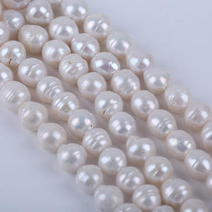 Cadena de Perlas de Arroz de Agua Dulce Natural de Zhuji, 18 cm, 12-13 mm, Perlas Sueltas Cortas para Bisutería, Accesorios de Bricolaje, Venta al por Mayor - Product Image 2